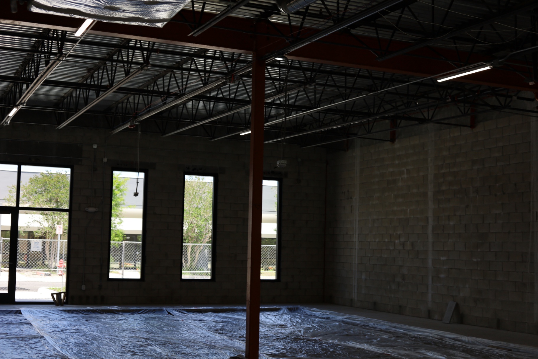 LUX Barber Co. interior construction 5