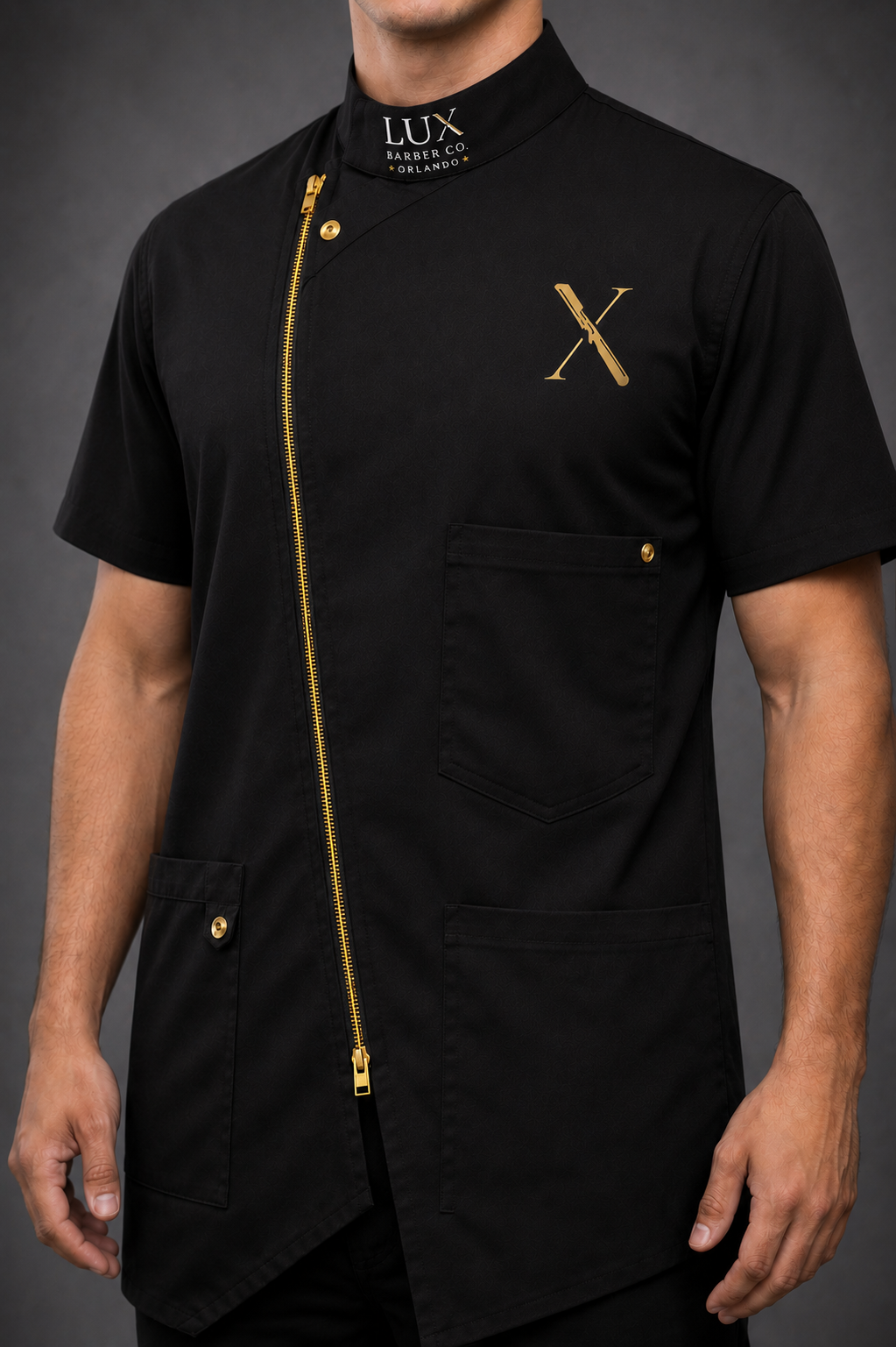 LUX Barber Co. barber smock
