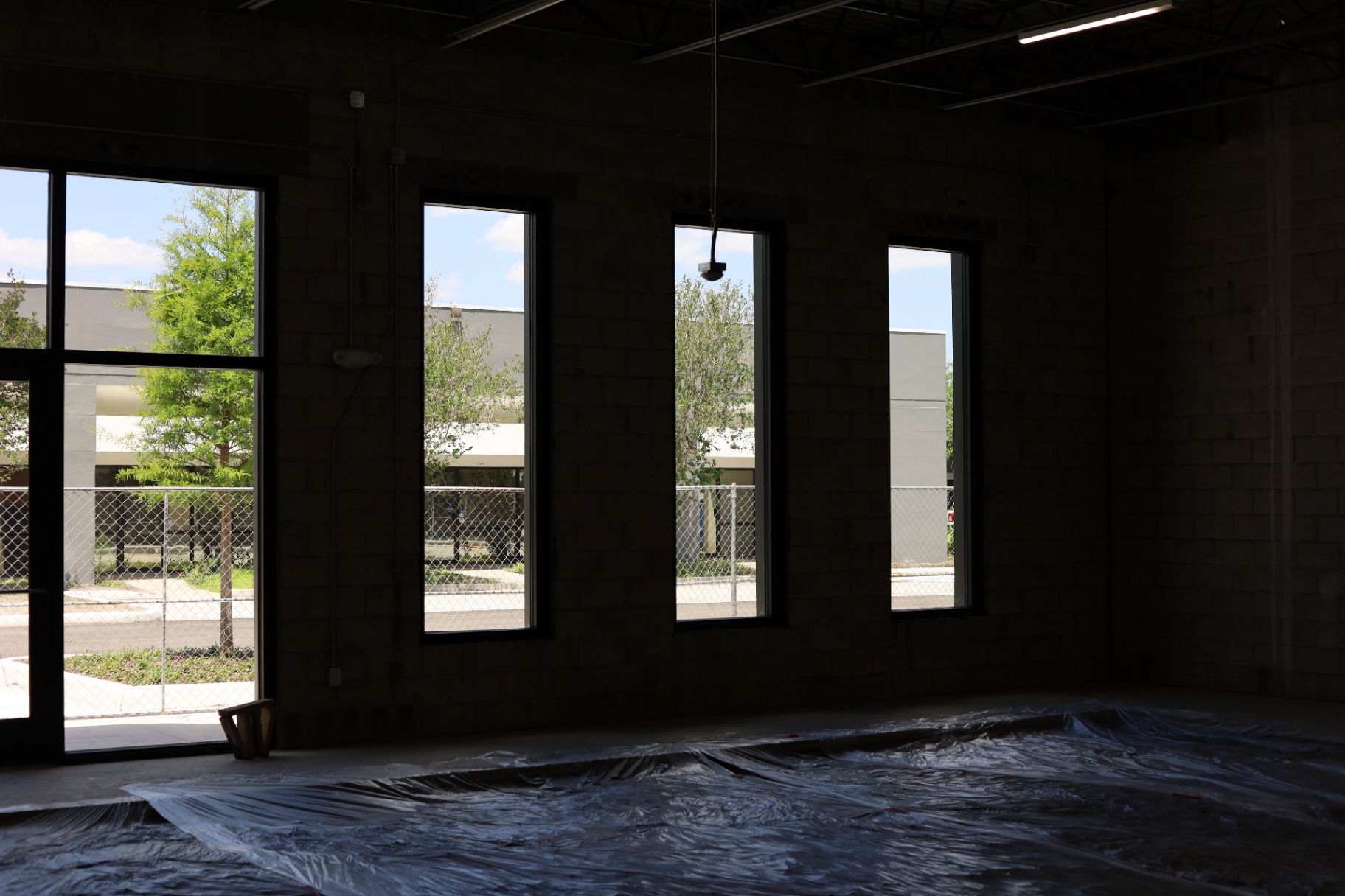 LUX Barber Co. interior construction 6