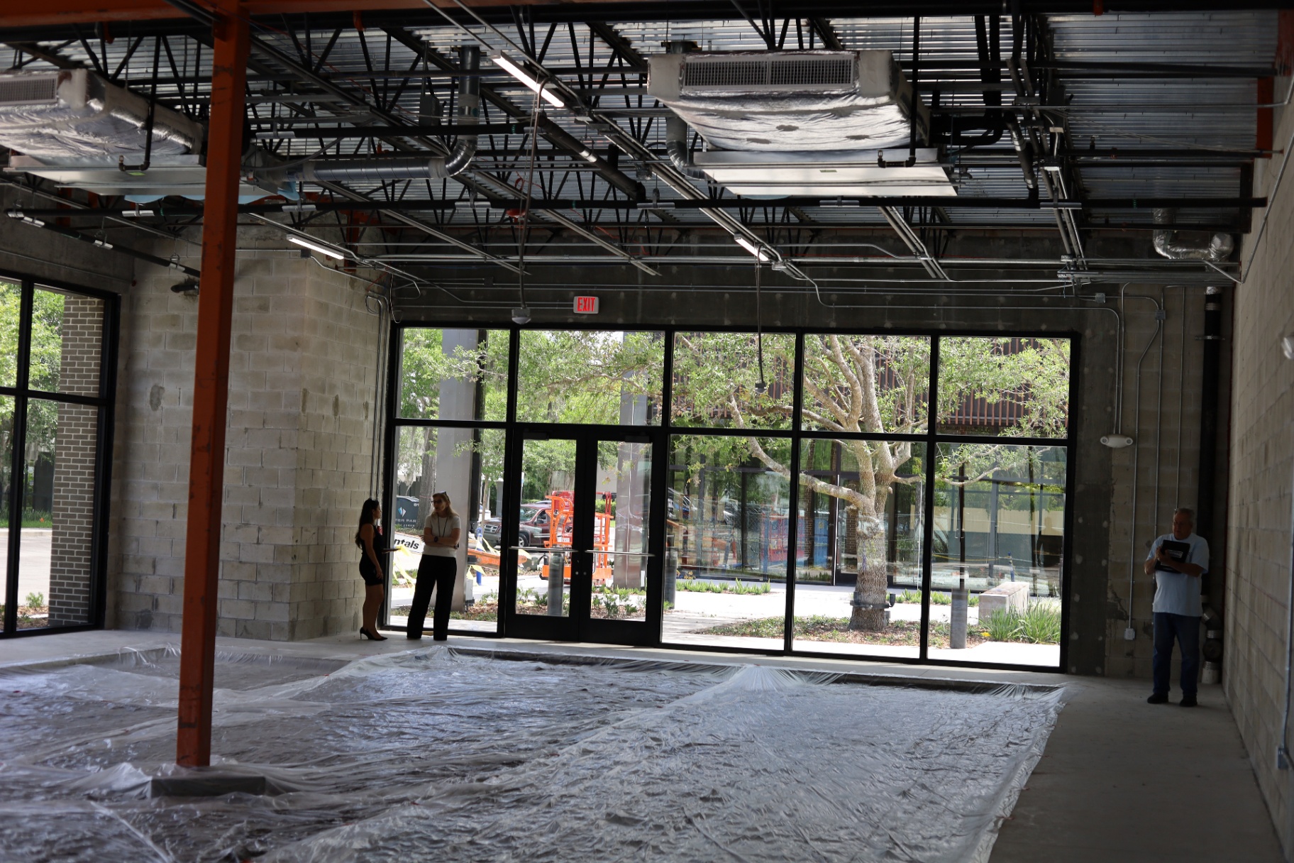 LUX Barber Co. interior construction 2