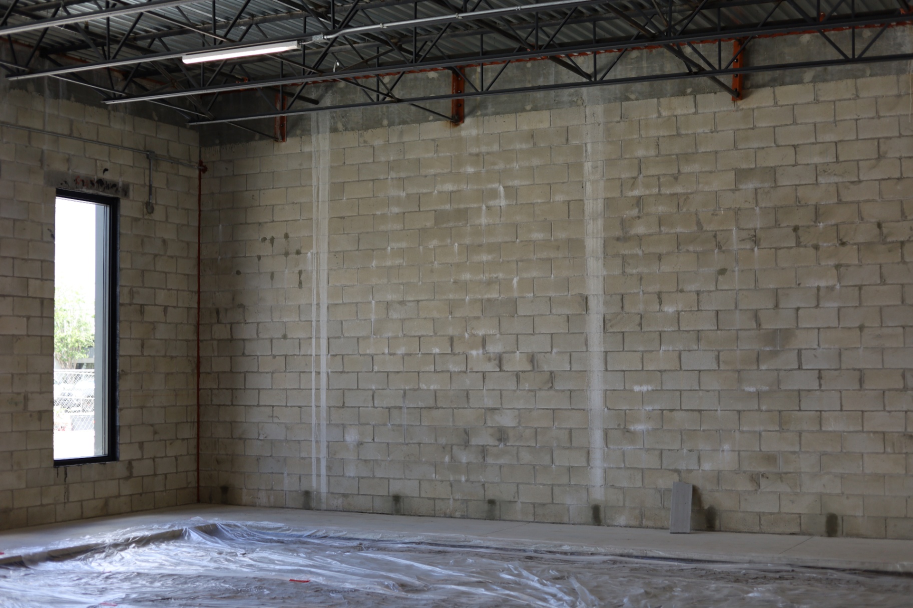 LUX Barber Co. interior construction 8