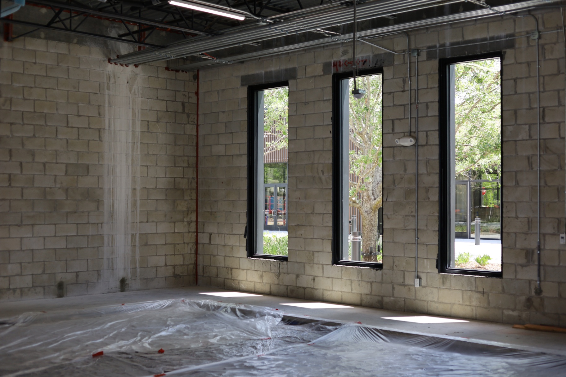 LUX Barber Co. interior construction 7