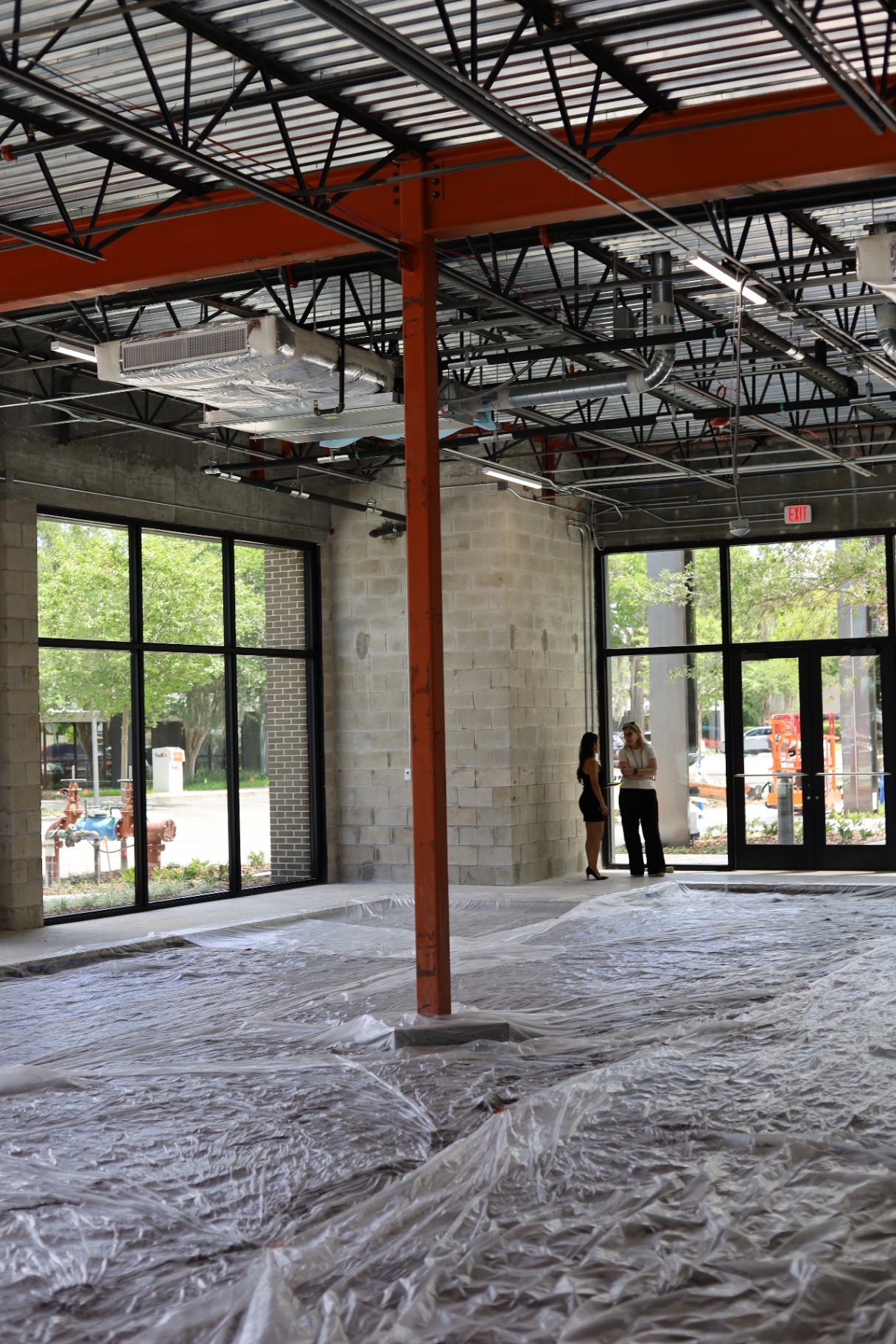 LUX Barber Co. interior construction 3