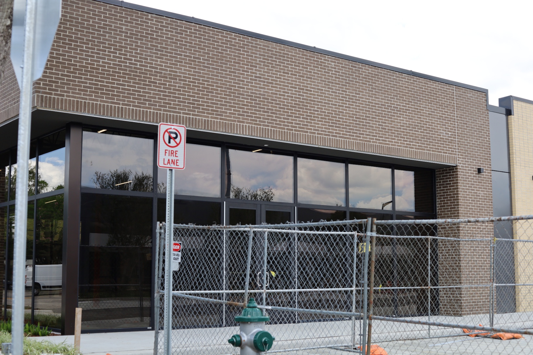 LUX Barber Co. exterior progress 9