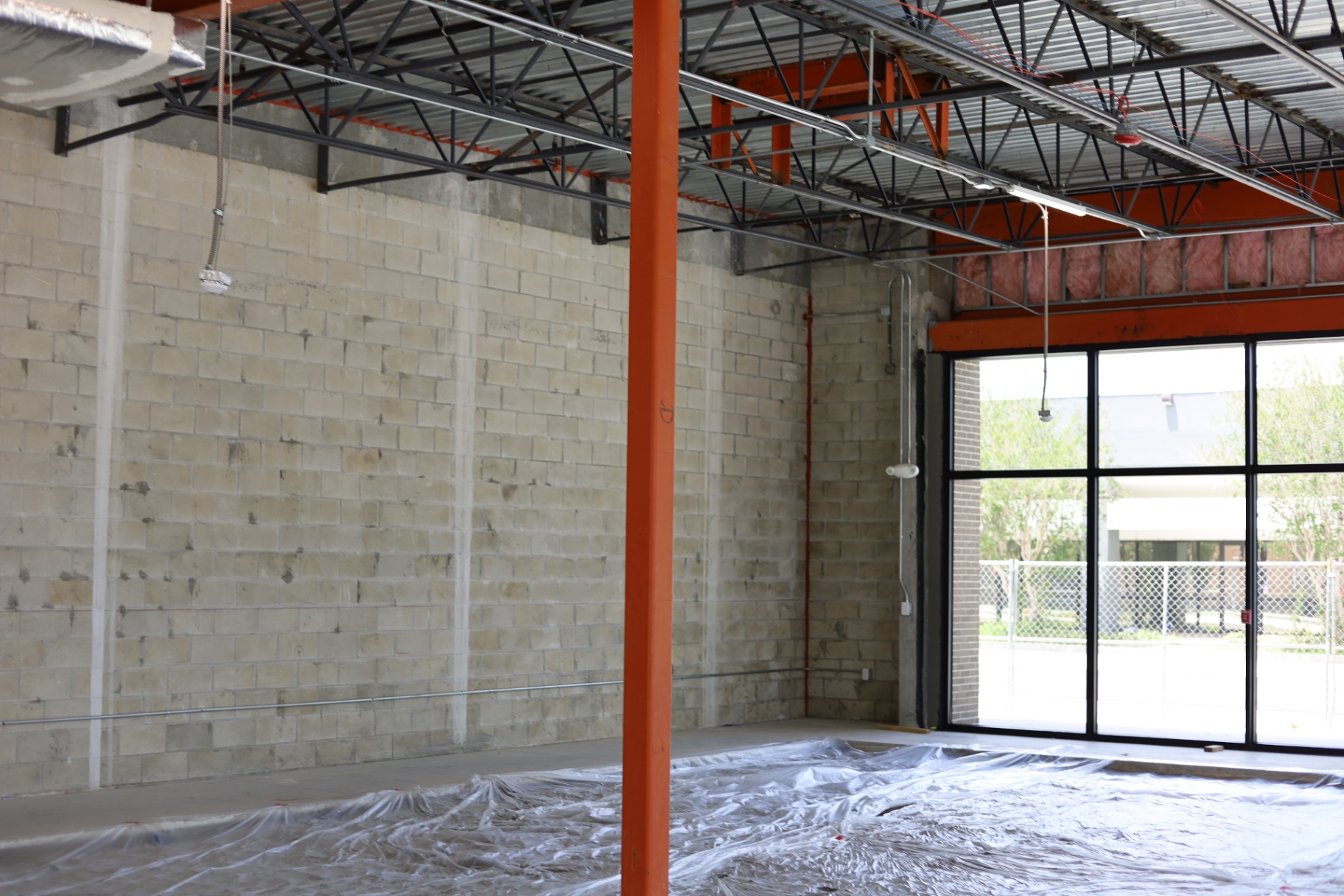 LUX Barber Co. interior construction 4